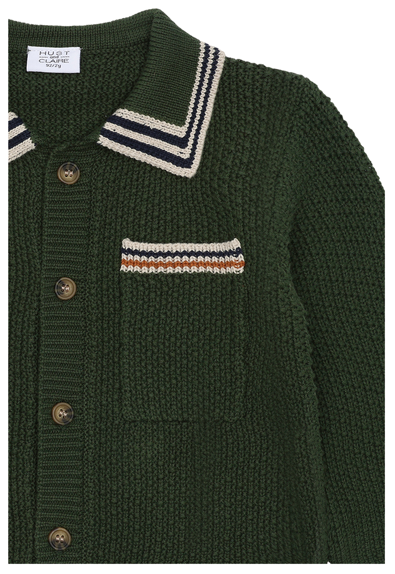 Hust & Claire Strickjacke Pelle Polo Sport Deep Ivy