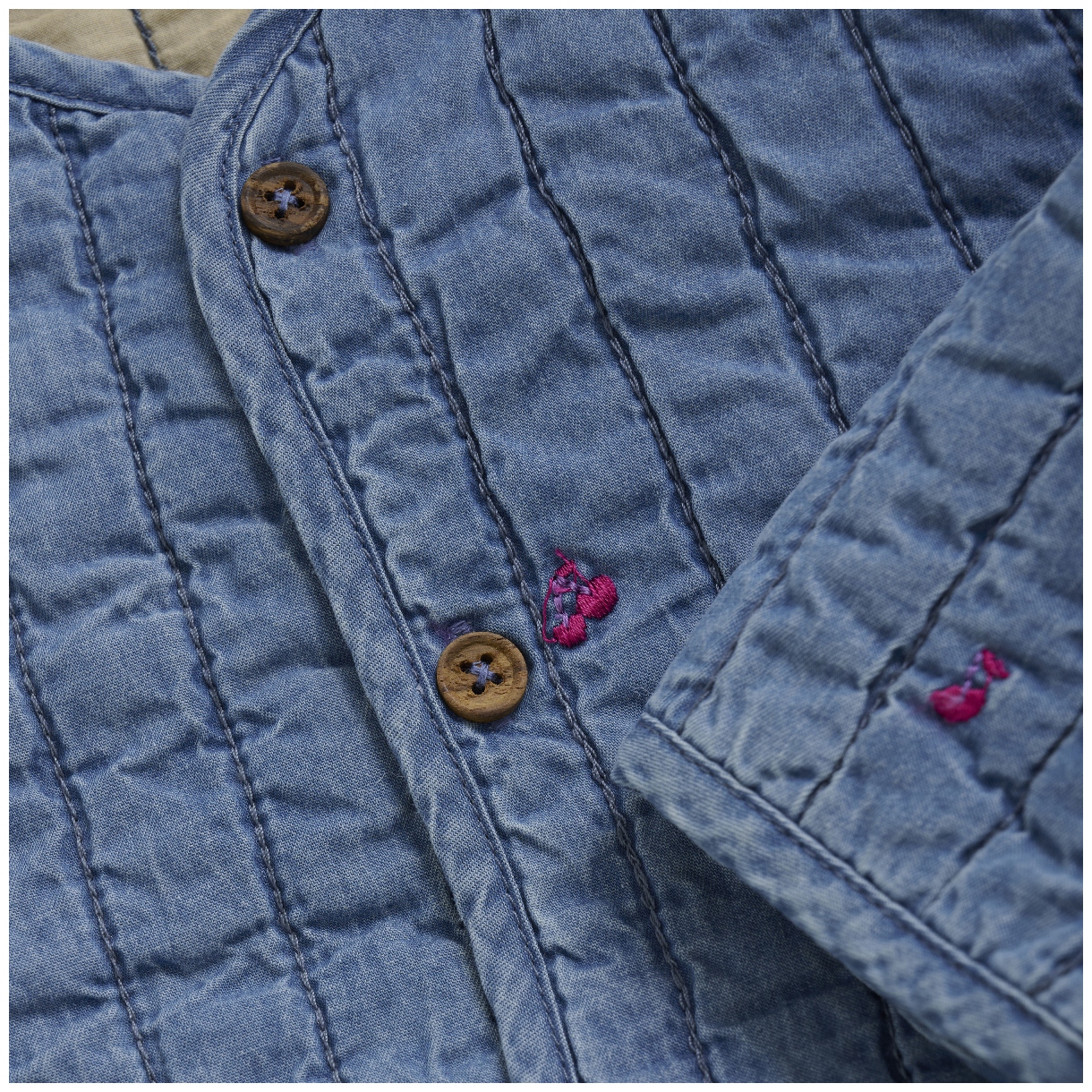 Minymo Girl Jacke Quilt blue