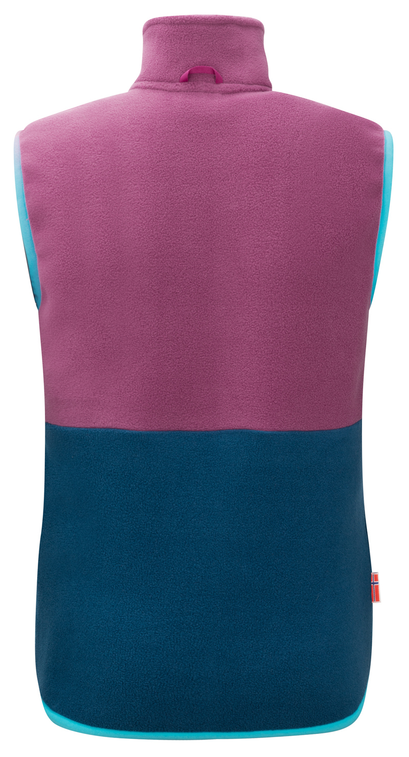 Trollkids Kjerag Vest bright berry/madeira blue