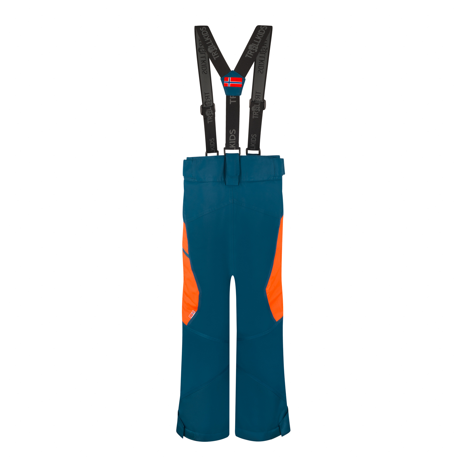Trollkids Kongsberg Ski Pant Madeira Blue/Deep Orange