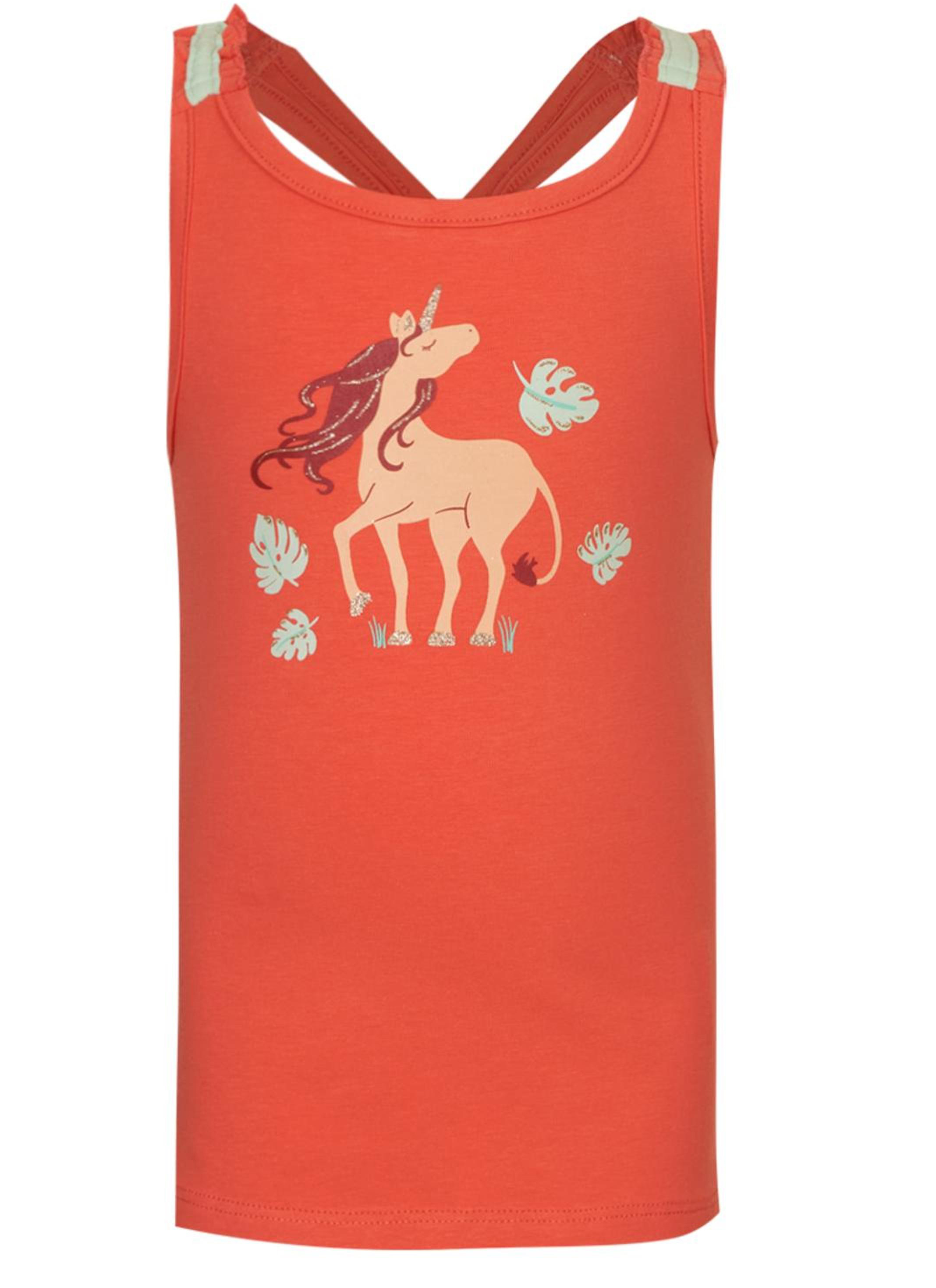 Someone Girl Top Pferd coral