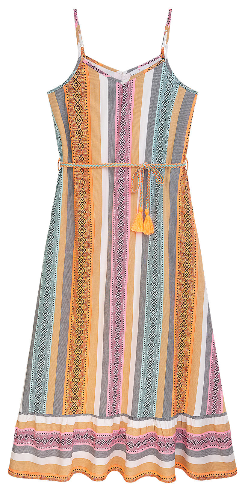 Danamade Damen Kleid Woven multicolor