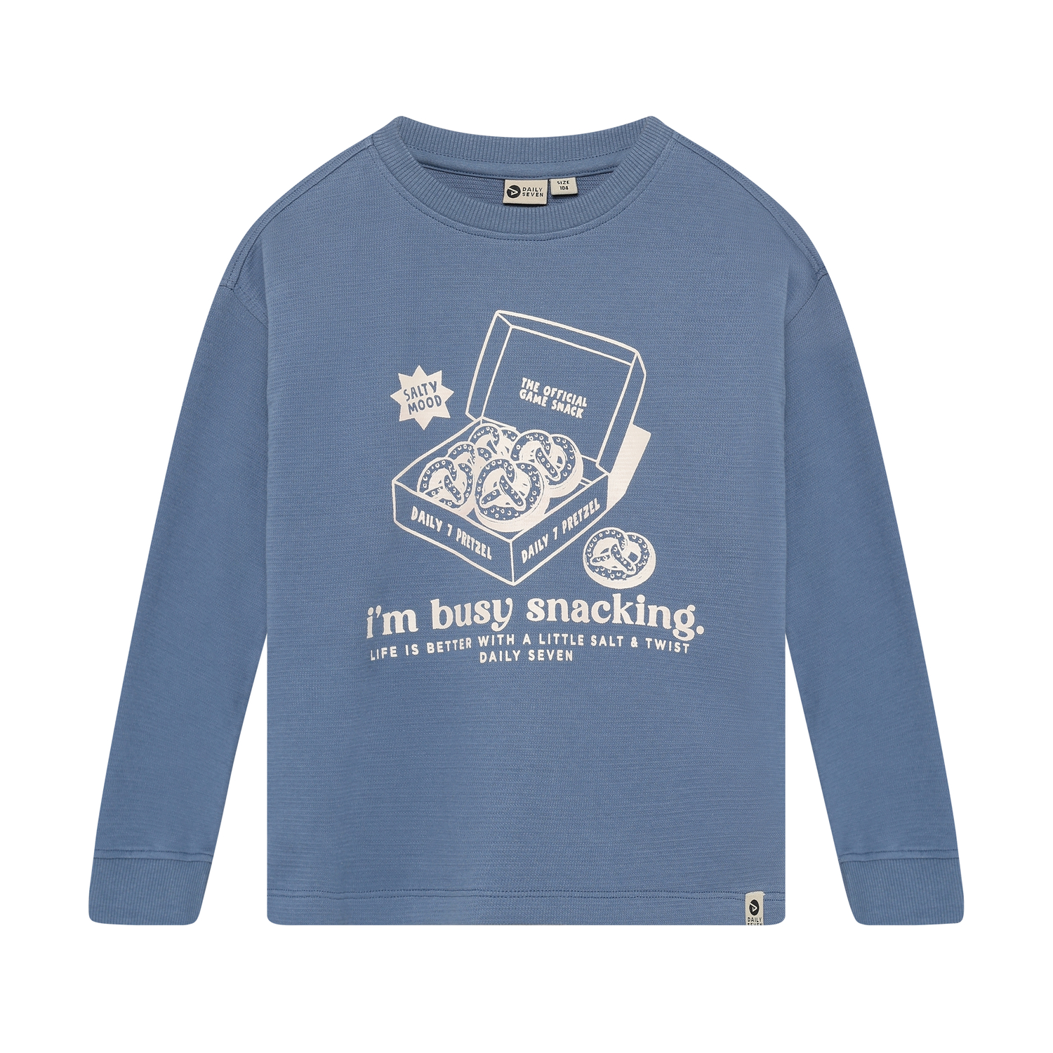 Daily Seven Boy Langarmshirt ash blue