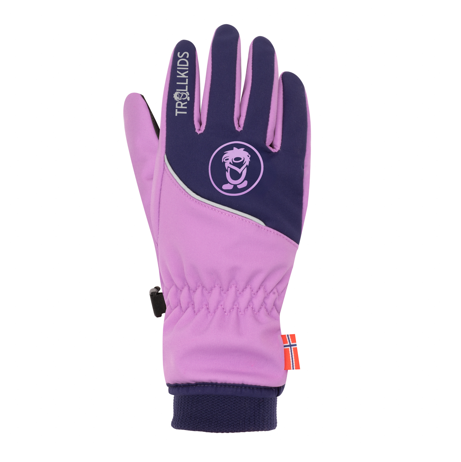 Trollkids Trolltunga Softshell Glove Light Violet/Deep Violet