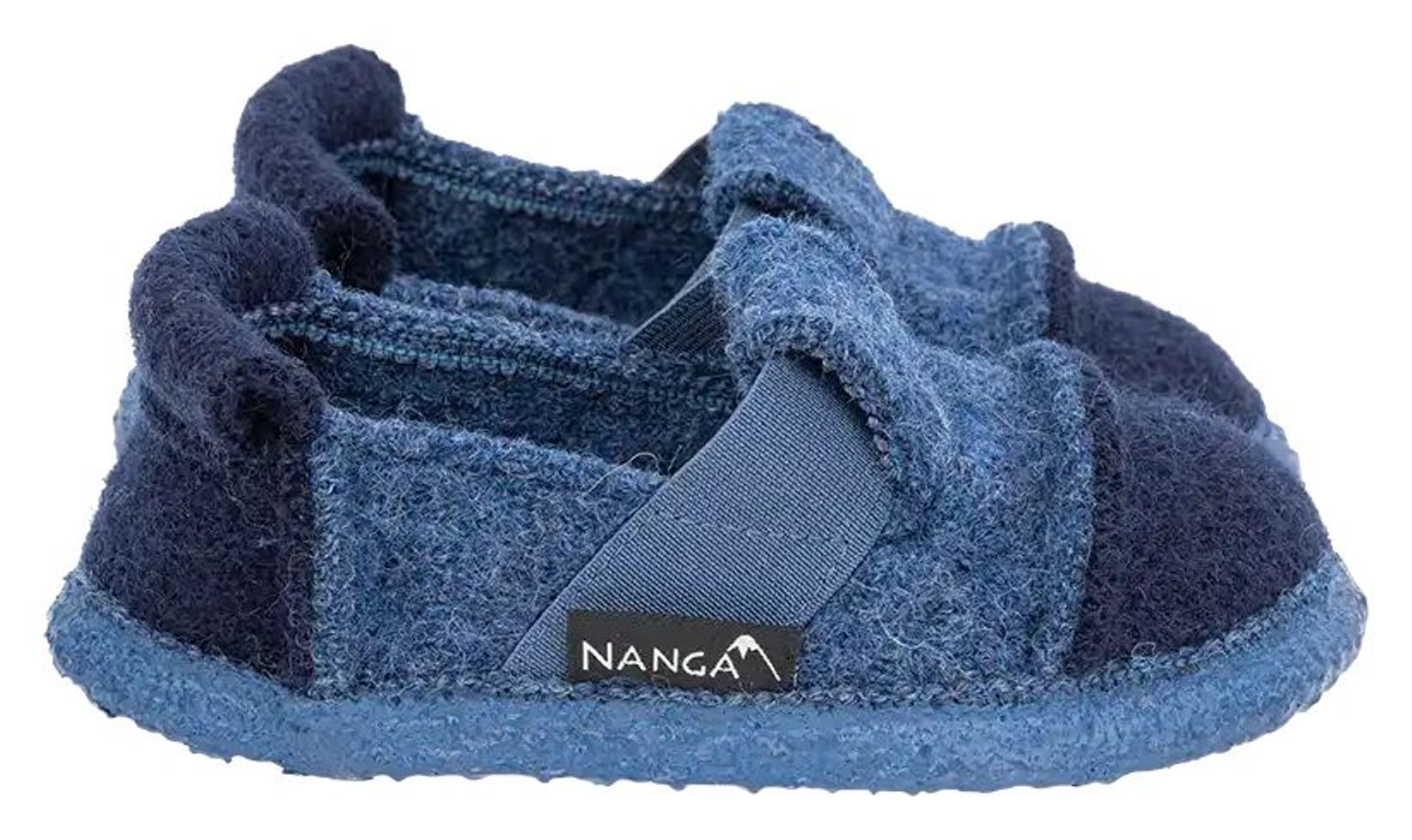 Nanga Hausschuhe Schurwolle Berg 2.0 blau
