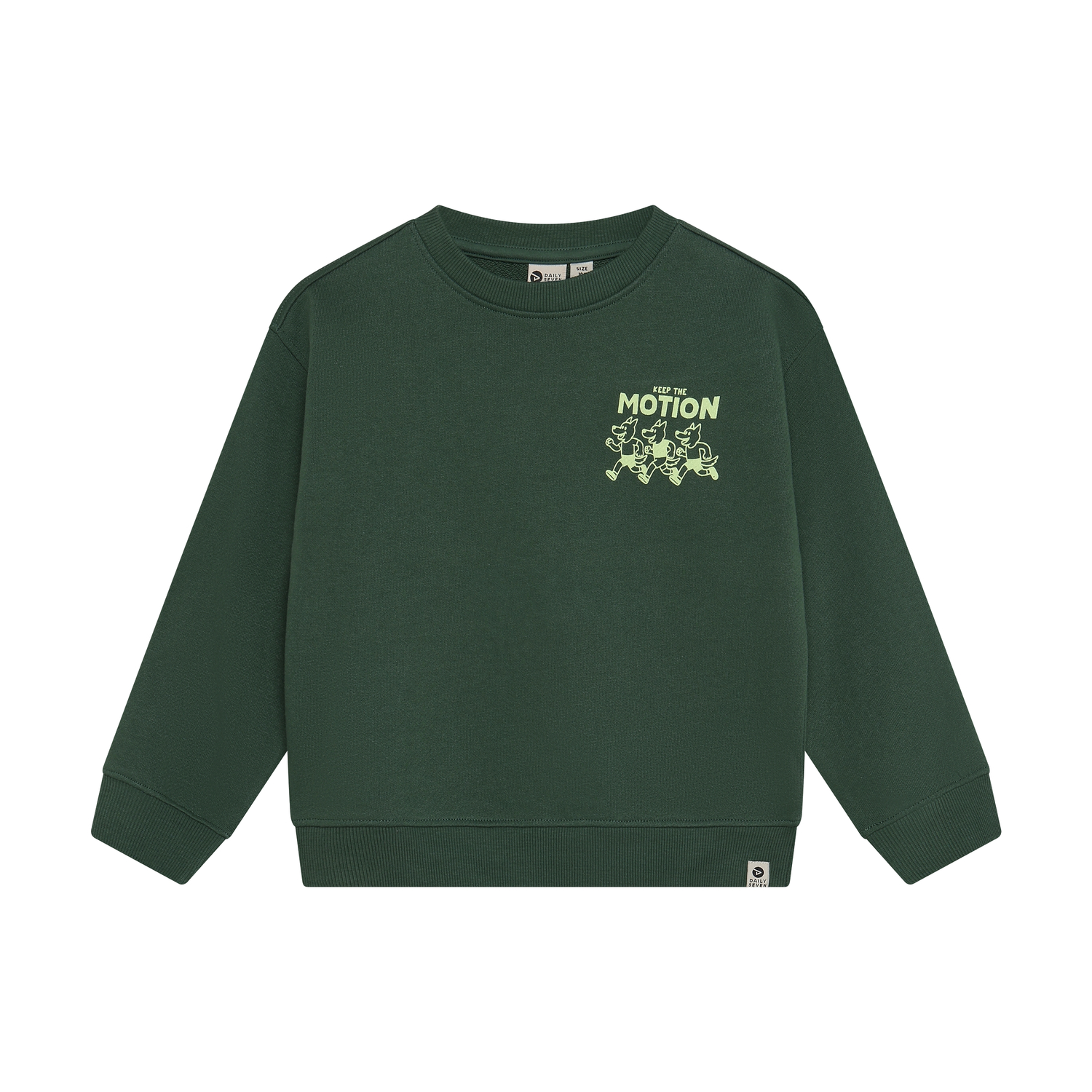 Daily Seven Boy Sweater Oversized Backprint green