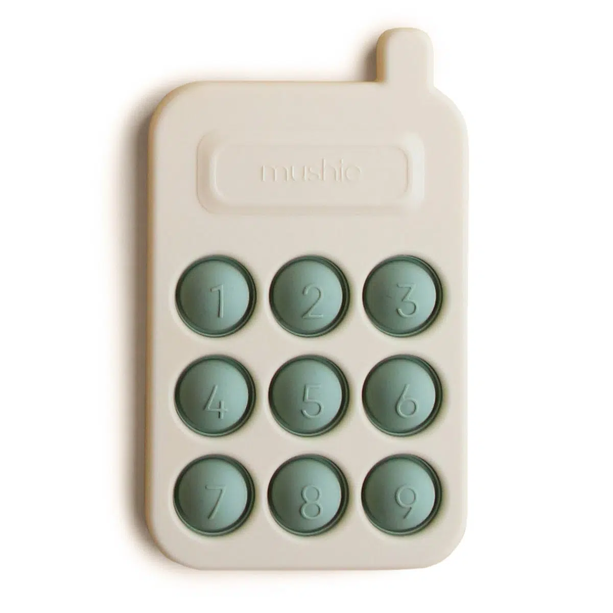 mushie Press Toy Phone blue
