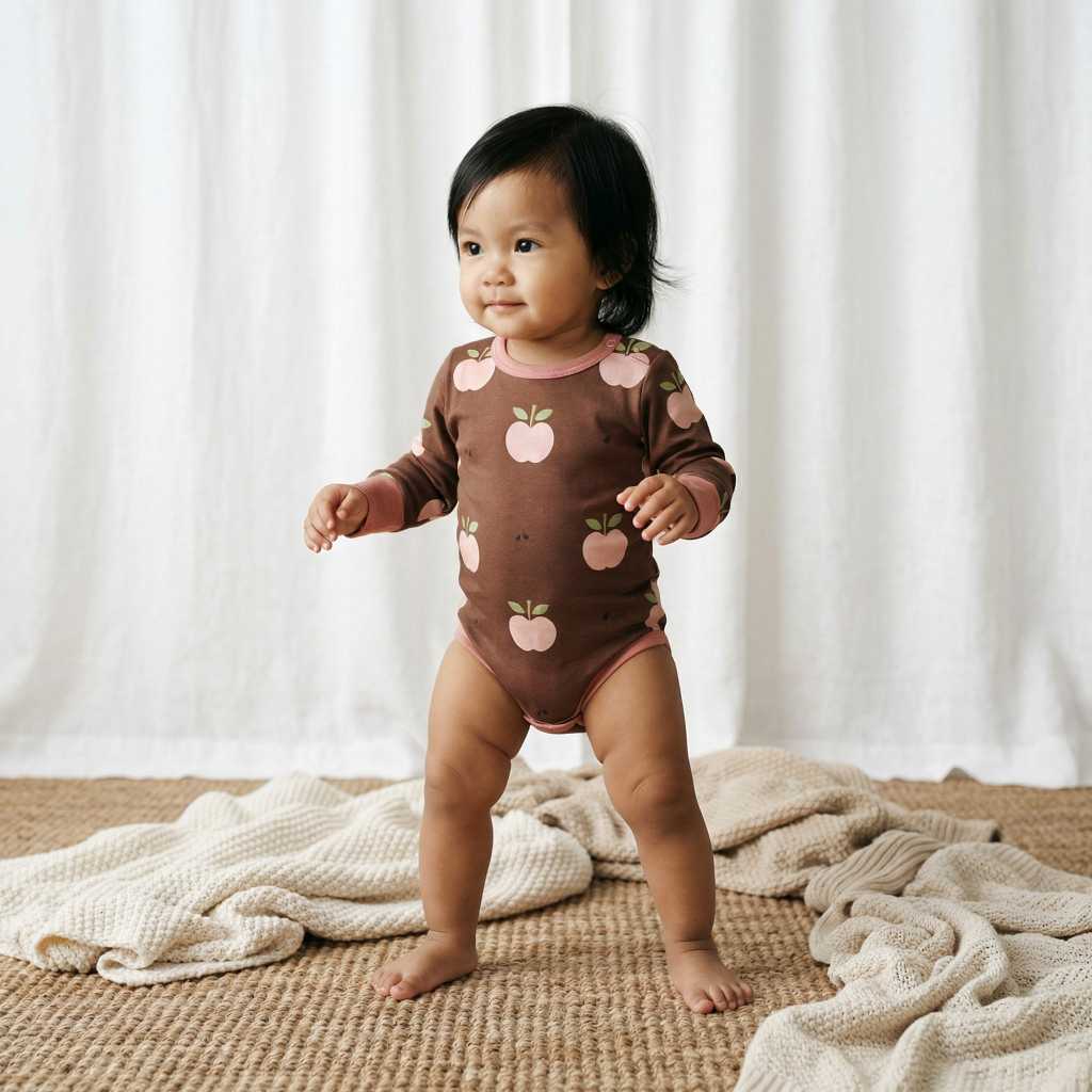 Maxomorra Body langarm APPLE