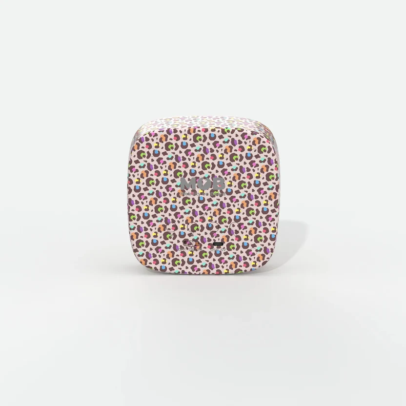 MOB Wecker Billy mit Nachtlicht Rainbow Leopard