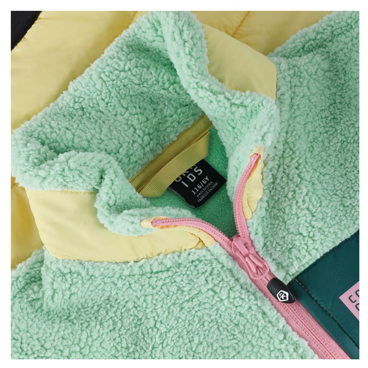 Color Kids Fleecejacke Quilt cabbage