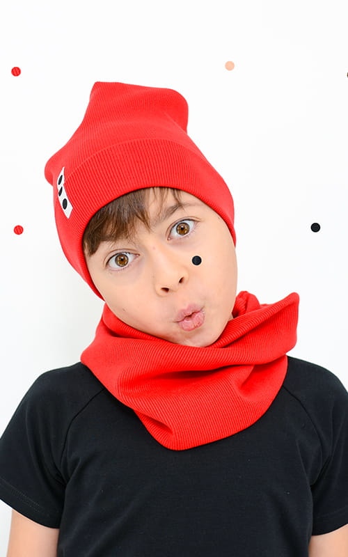 Lamama Beanie Fit red