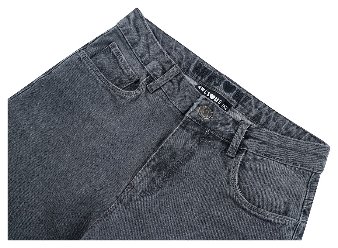 Someone Girl Jeans Wide grey denim