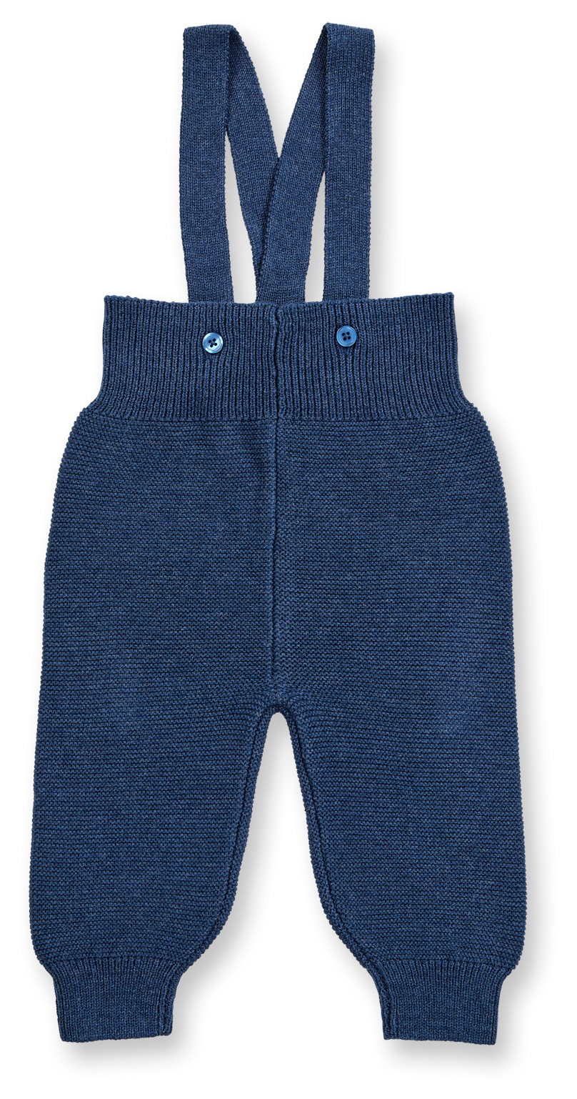 Sense Organic Baby Knitted Dungarees Dark Blue