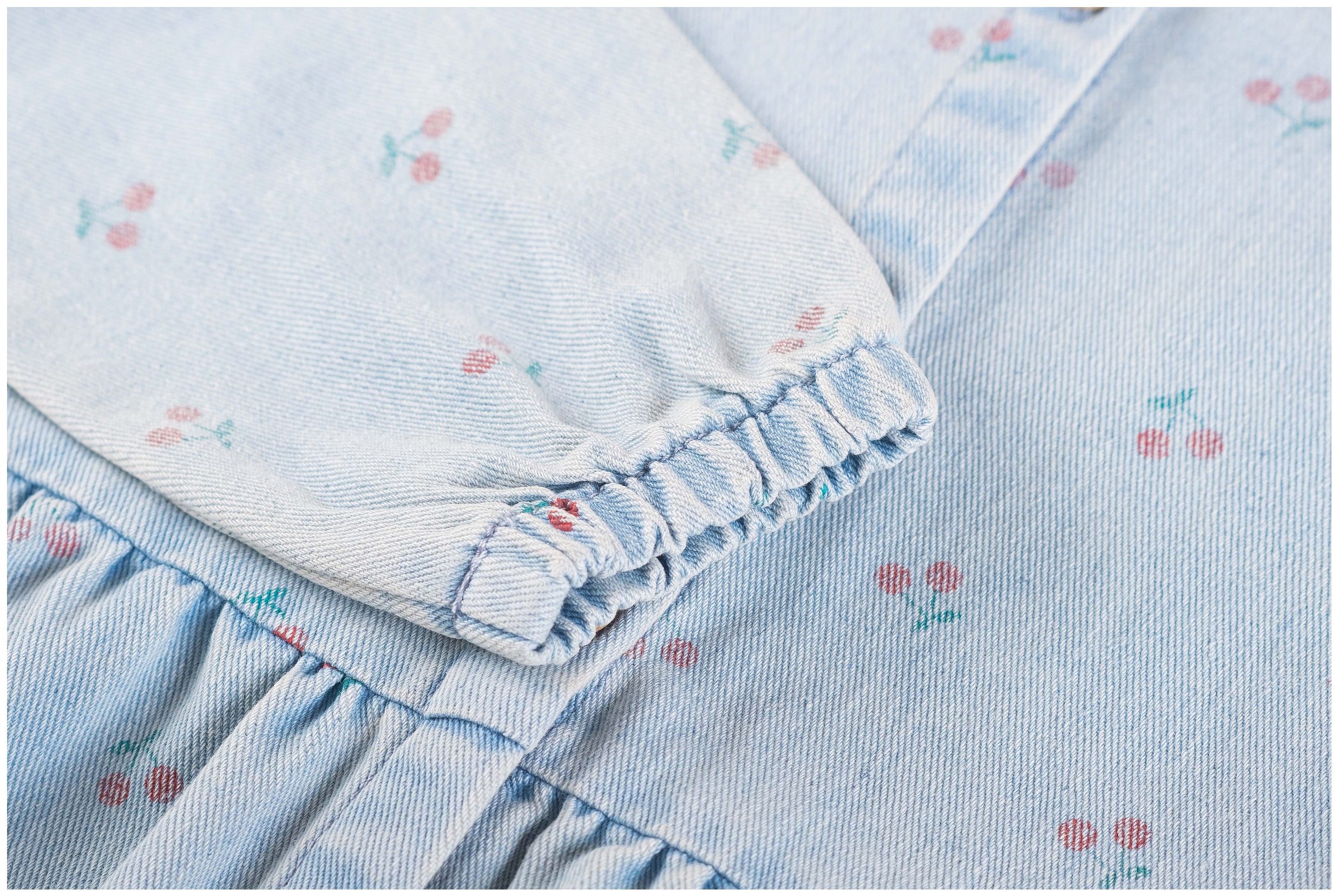 Someone Kleid langarm Cherry denim blue