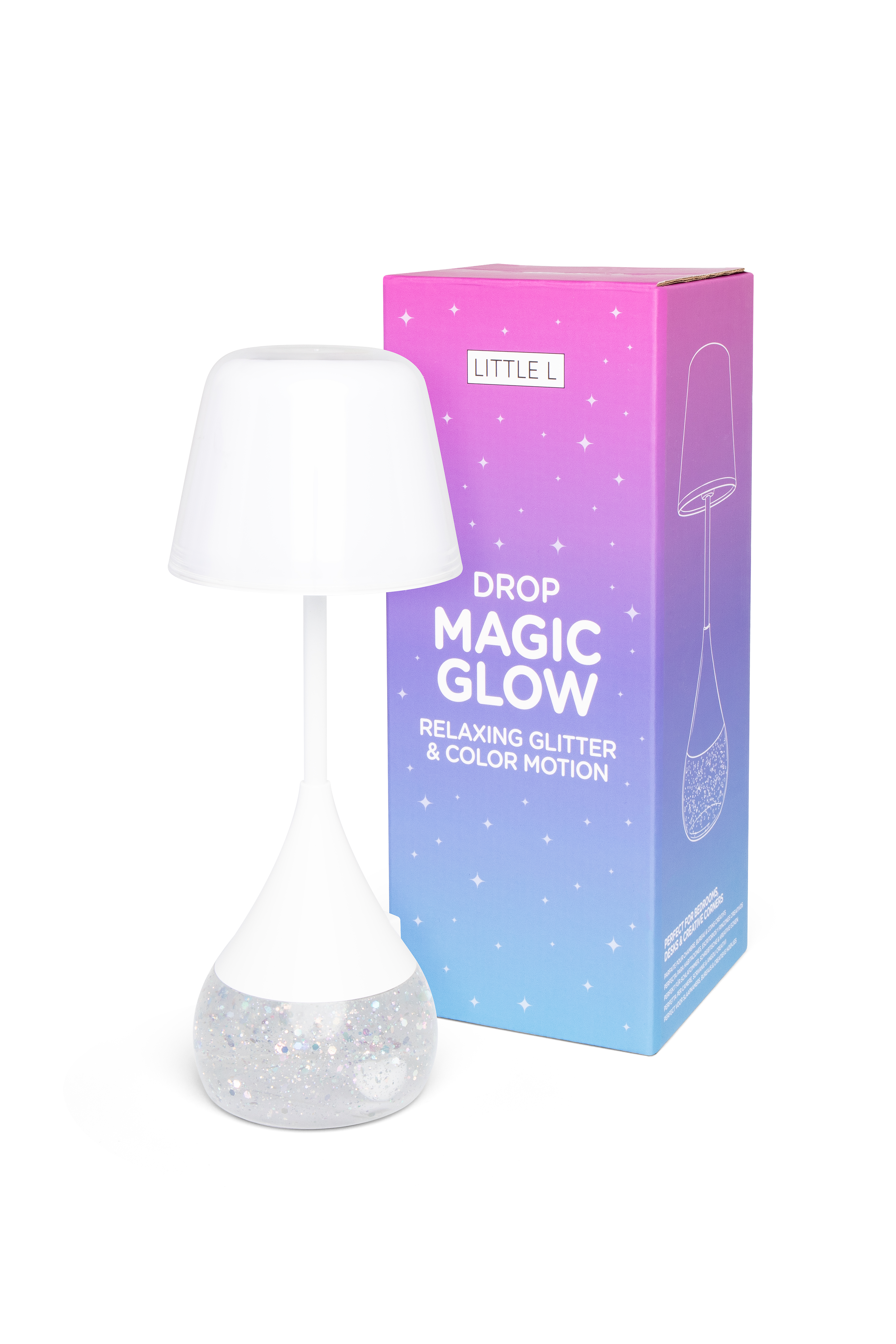 Little L MAGIC GLOW DROP GLITTER LAMP