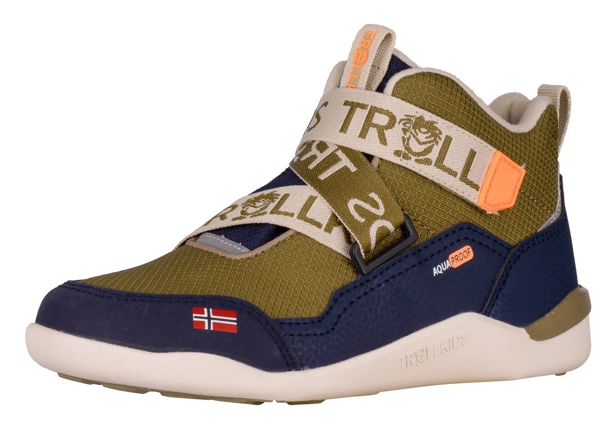 Trollkids Nordfjord Barfuß Winter Hiker Spruce Green/Navy