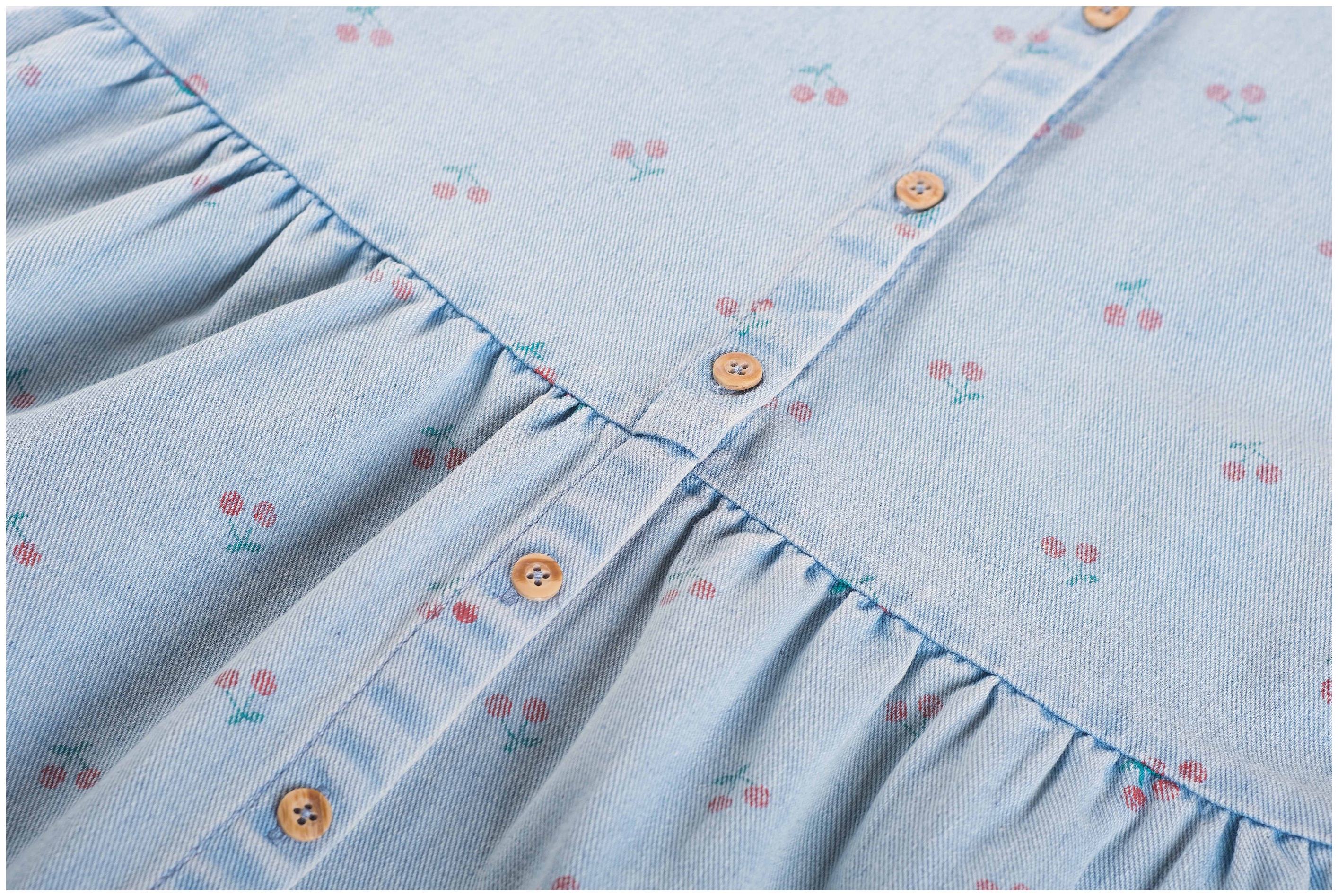 Someone Kleid langarm Cherry denim blue