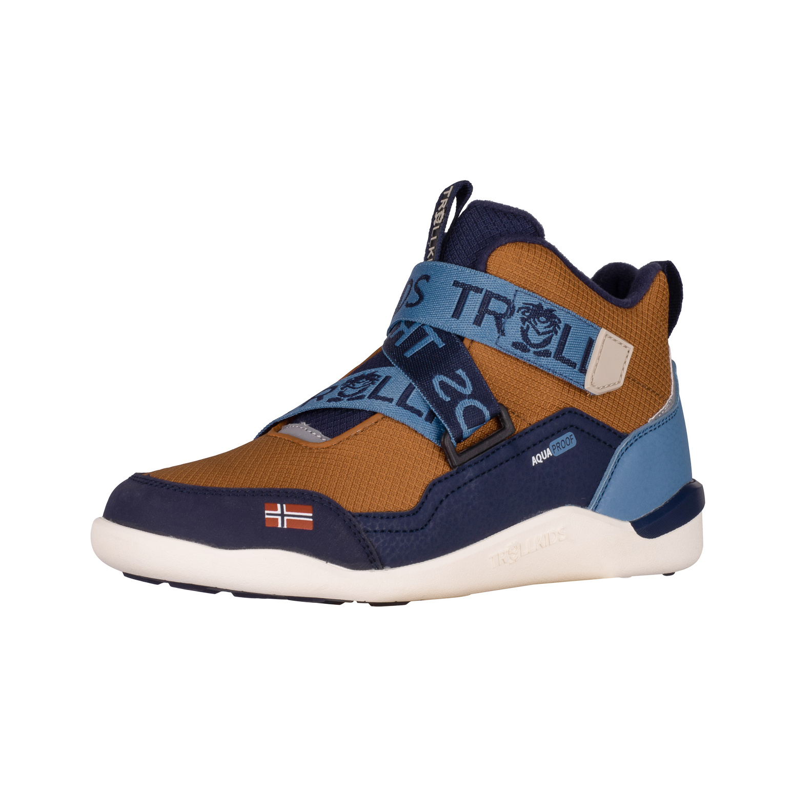 Trollkids Nordfjord Barfuß Winter Hiker Teak Brown/Navy