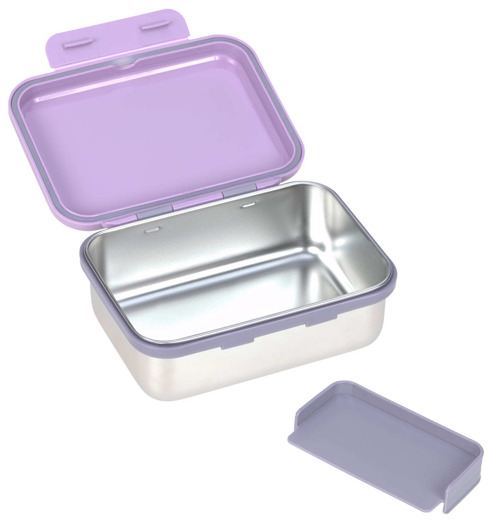 Lässig Lunchbox Stainless Steel Little Gang Heart lilac