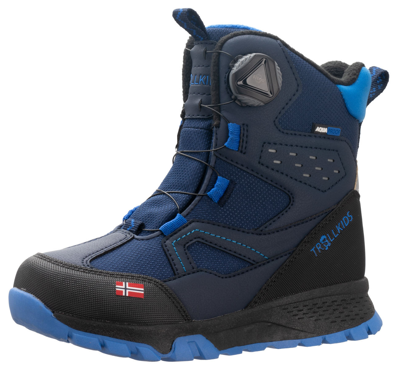 Trollkids Kirkenes Winter Boots Navy /Medium Blue