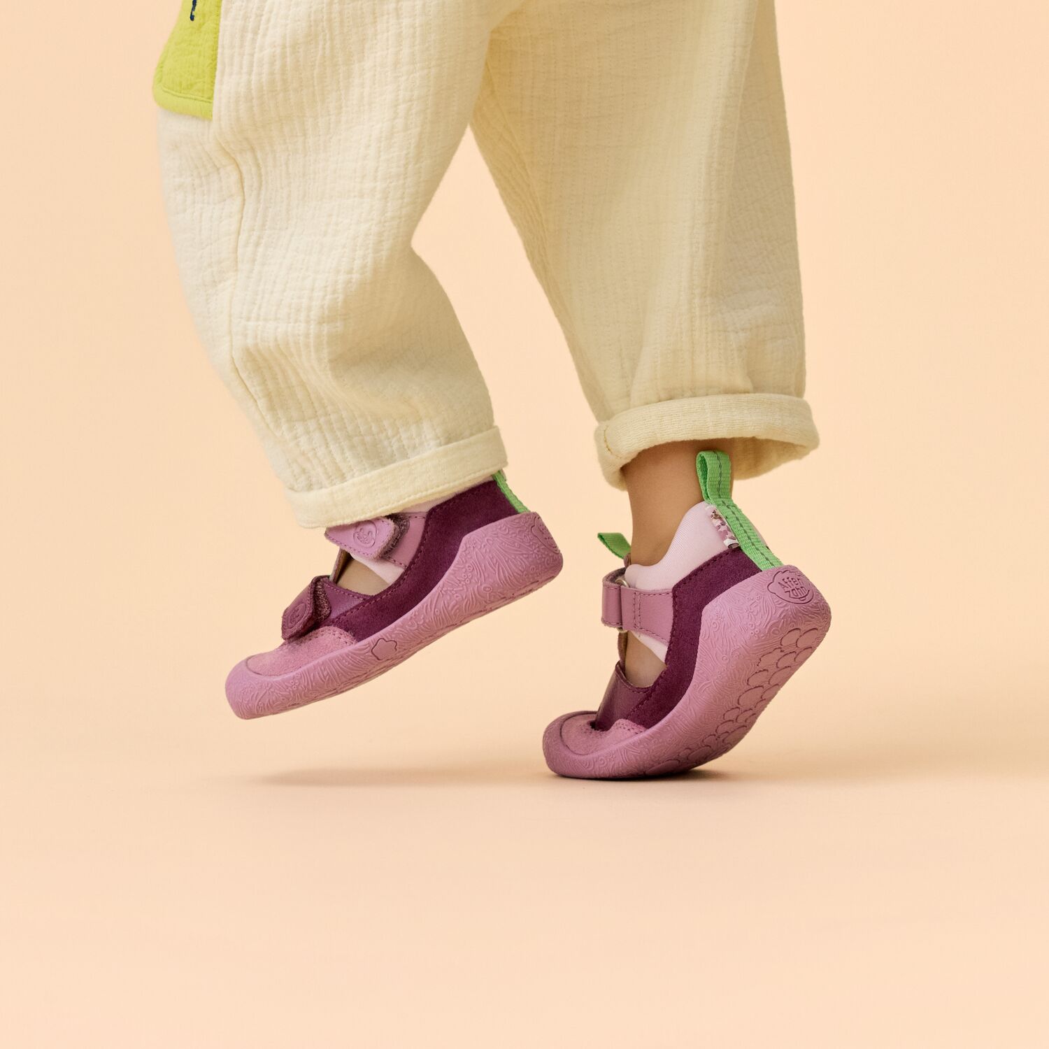 Affenzahn Lauflerner Sandale Leder Freely Elefant Blau