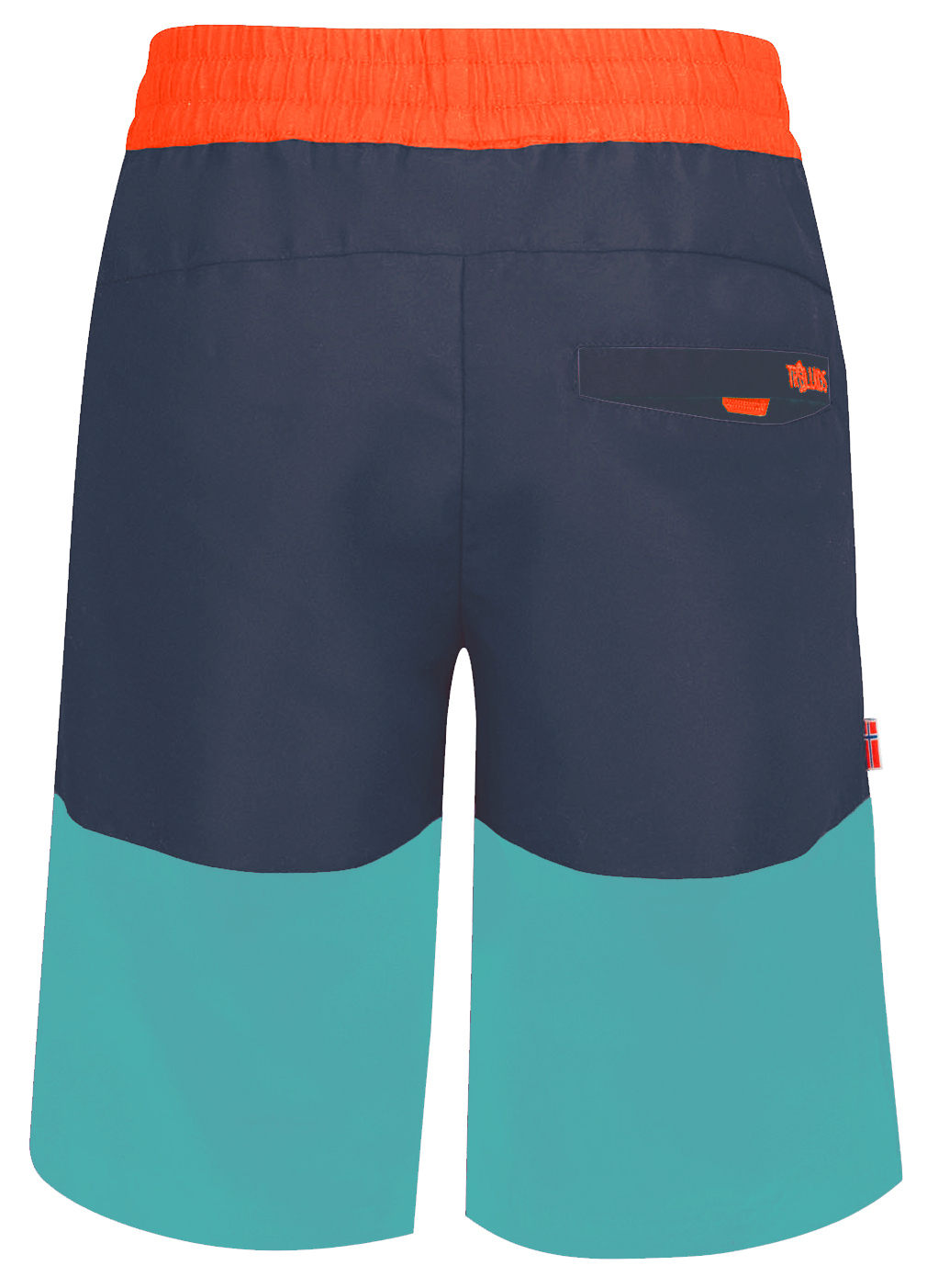Trollkids Kroksand UV-Bade Shorts dark navy/glow orange
