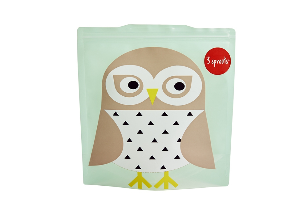 3Sprouts 2er Sandwich Bag Eule wiederverwendbar