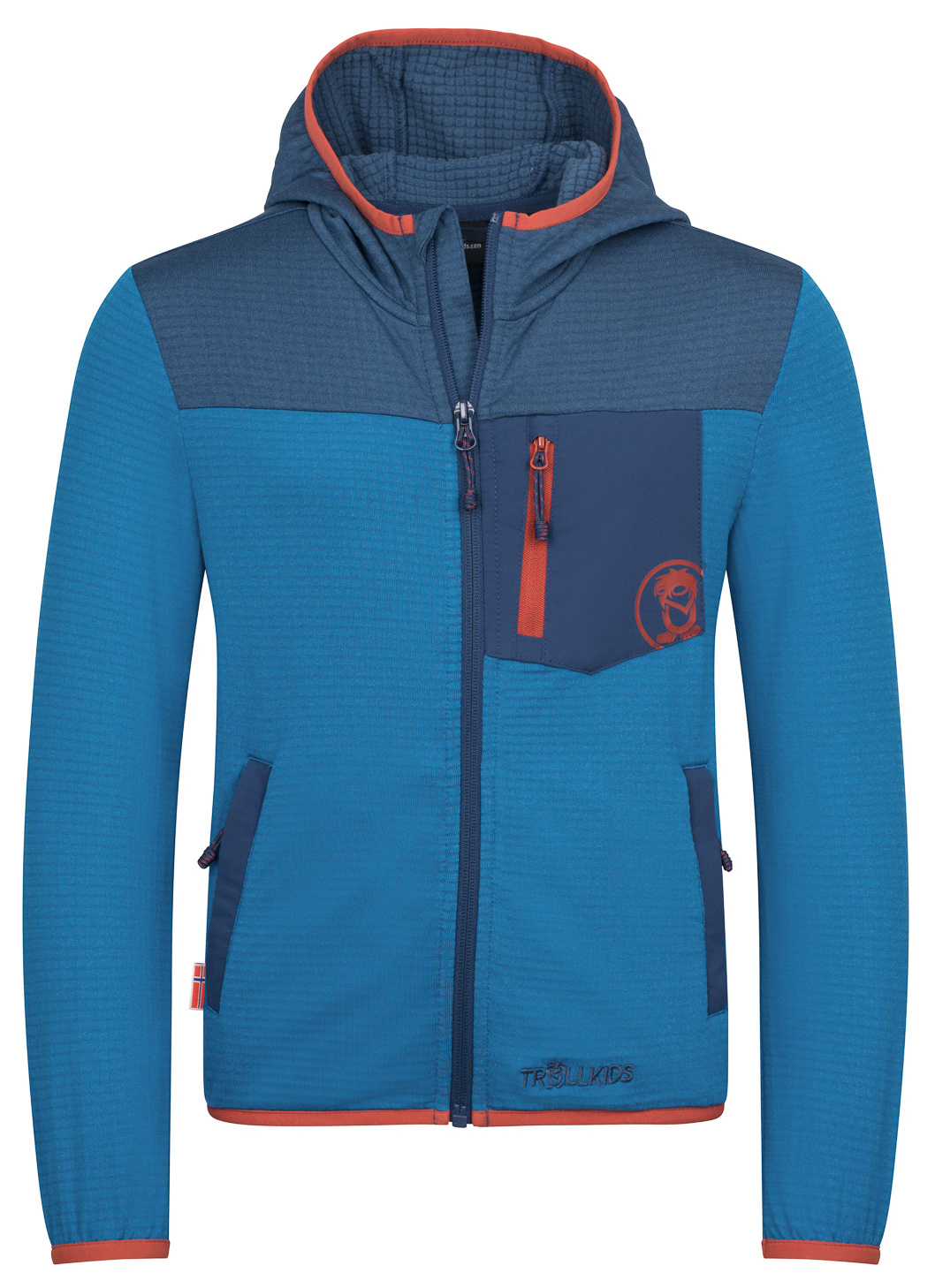 Trollkids Holmedal Fleece Jacke summernight blue/mystic blue