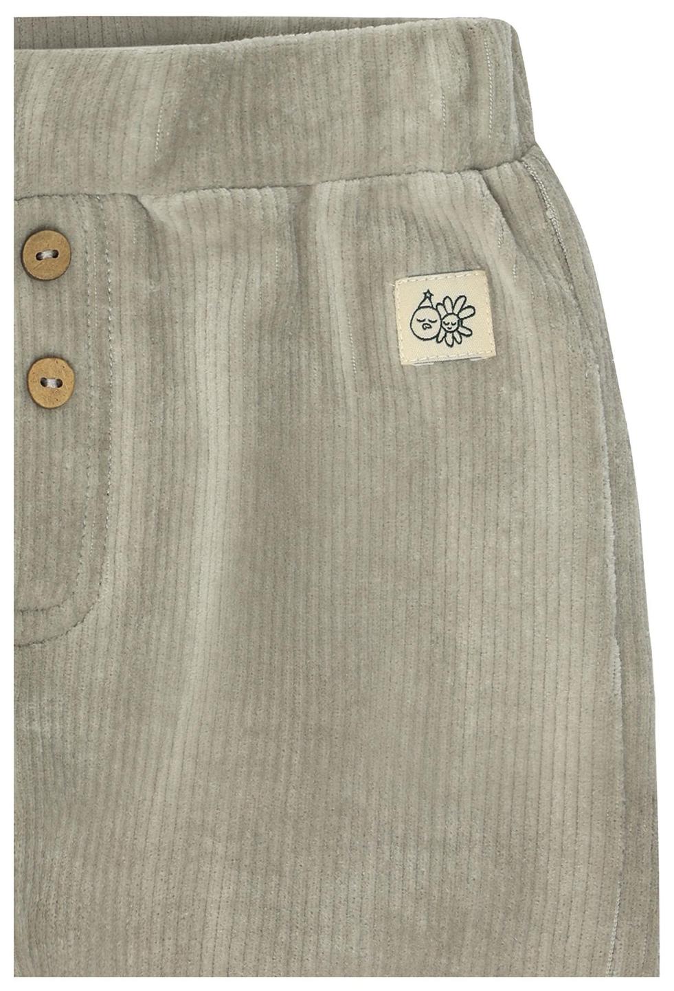 Hust & Claire Ribbed Jogging Hose velour Forest Fog