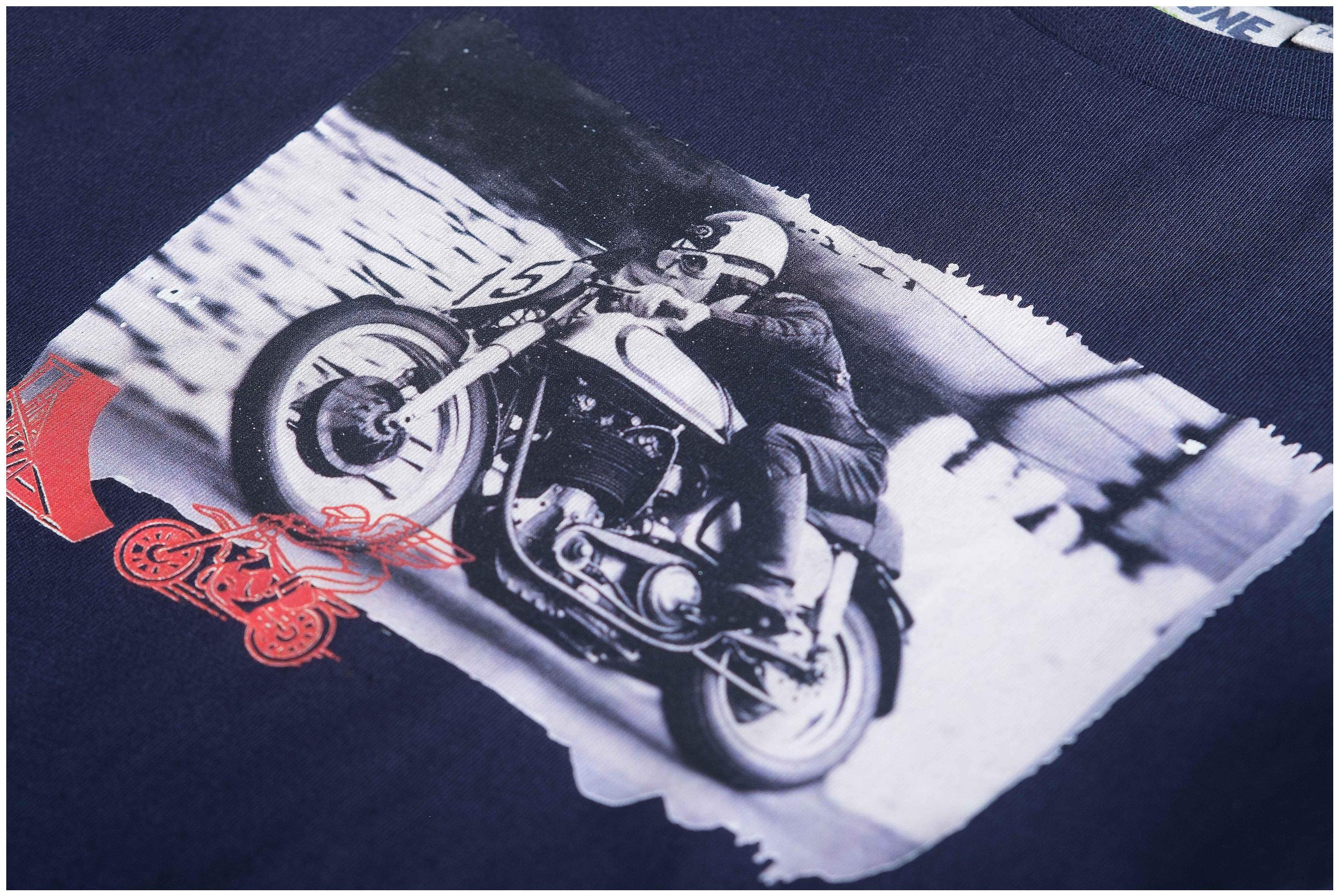 Someone Boy Langarmshirt Motorbike navy