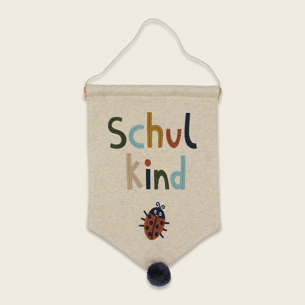 Ava & Yves Wandbehang Schulkind m. Marienkäfer