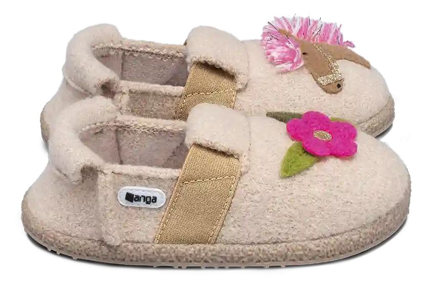 Nanga Hausschuhe Schurwolle Little Horse 2.0 beige
