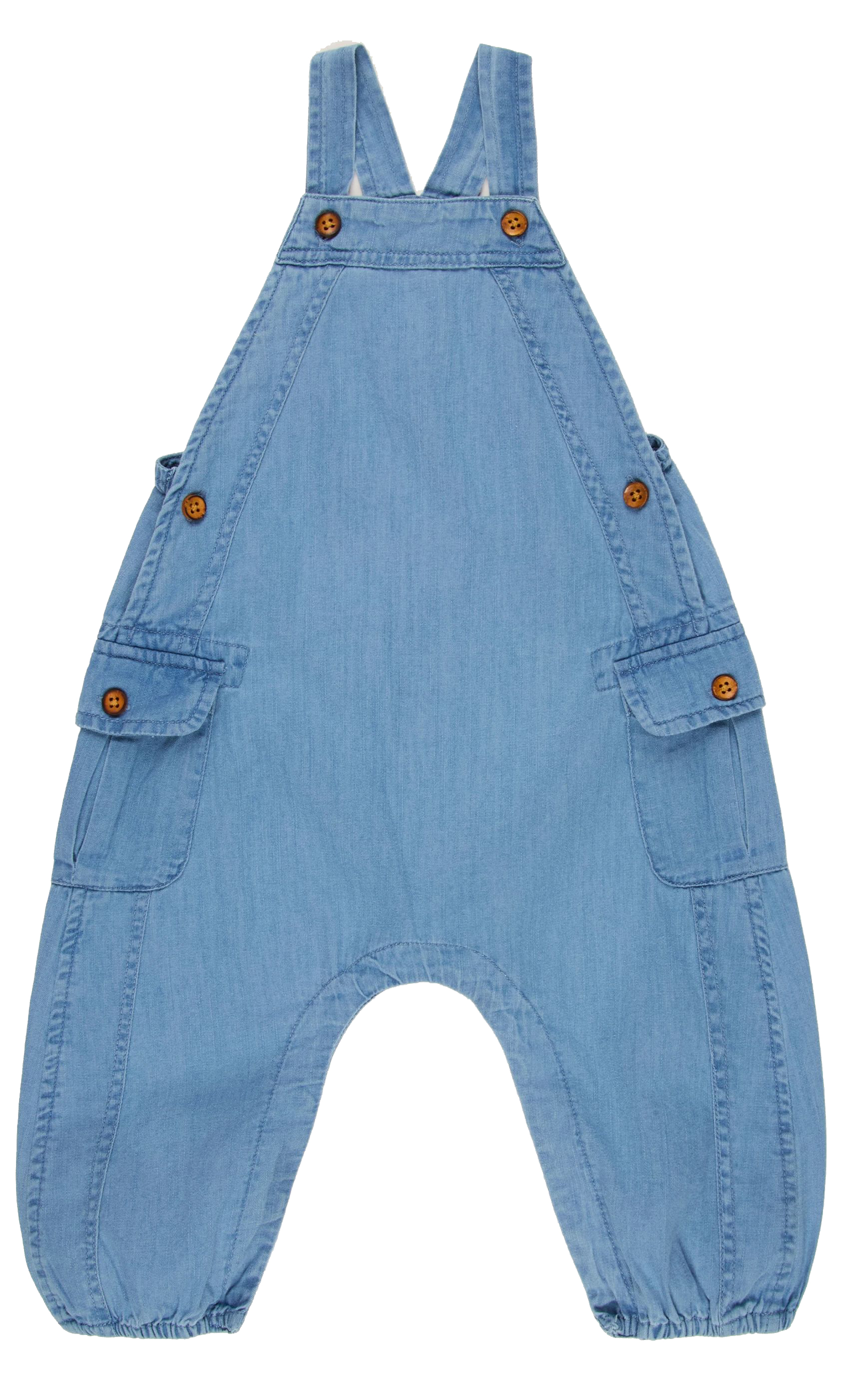 Hust & Claire Baby Latzhose Chambray Blue Denim