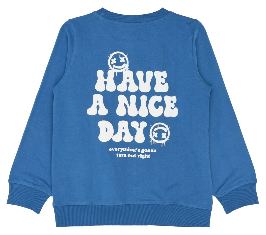The New Boy Sweatshirt Smile true blue