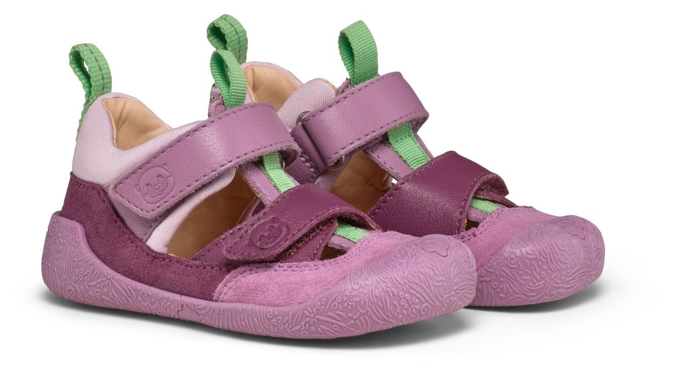 Affenzahn Lauflerner Sandale Leder Freely Elefant Blau