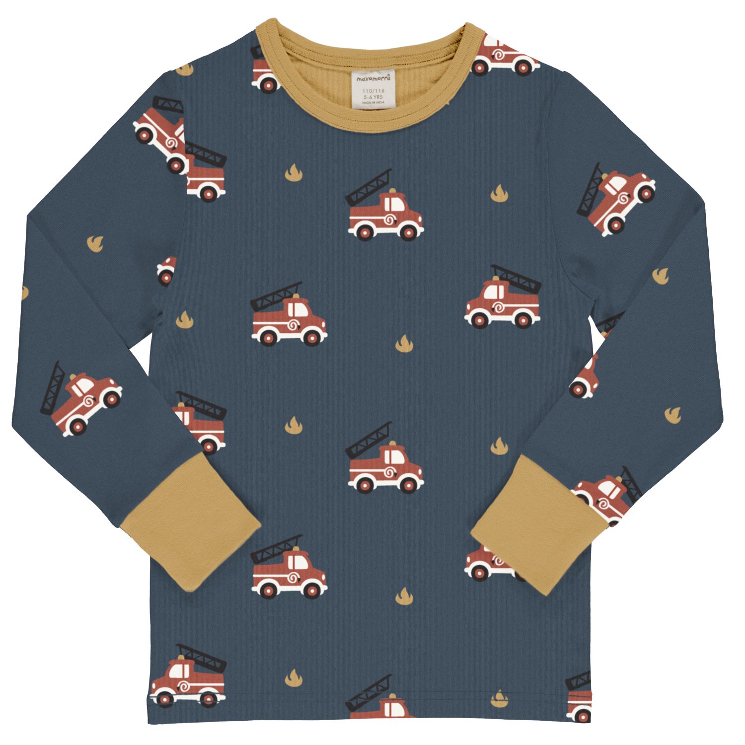 Maxomorra Langarmshirt FIRE TRUCK