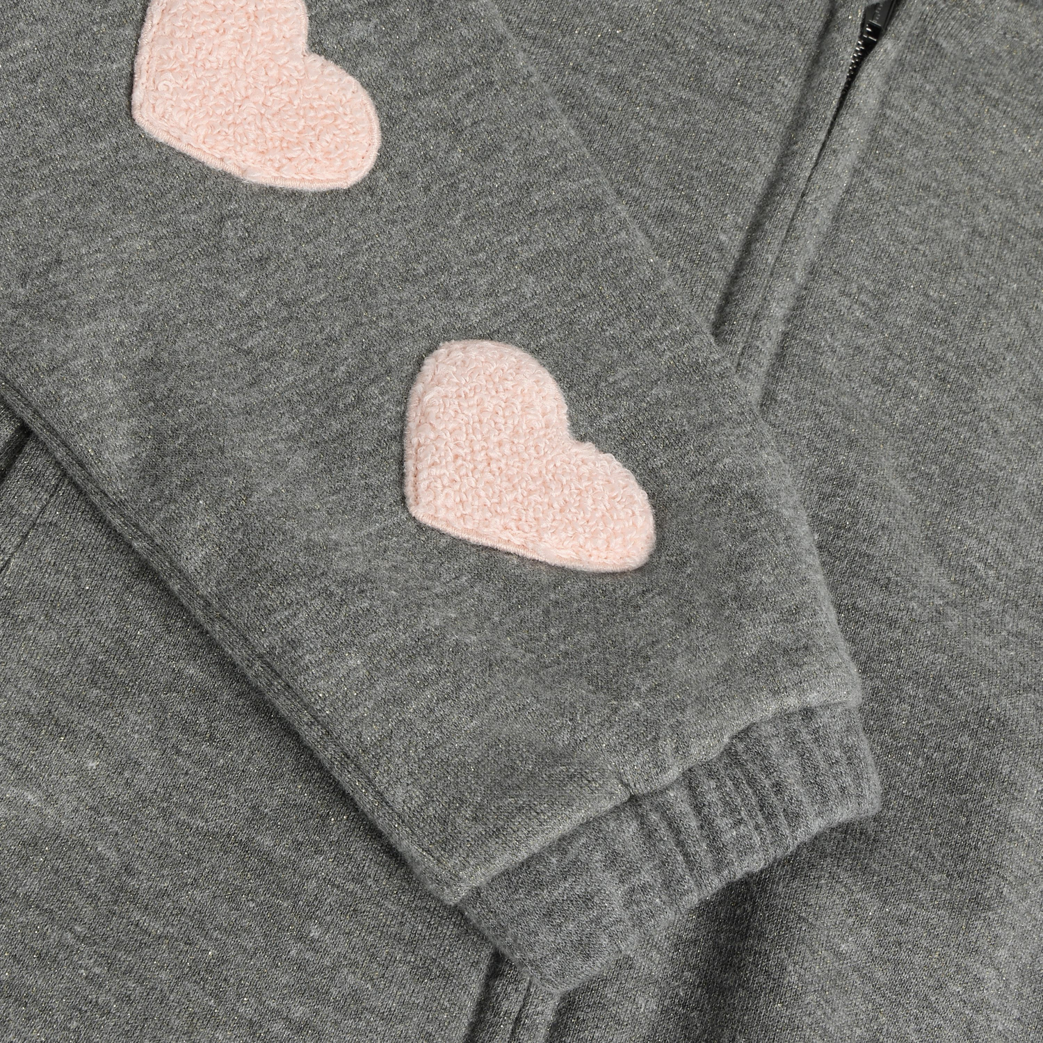 Daily Seven Girl Bomber Jacke Heart grey