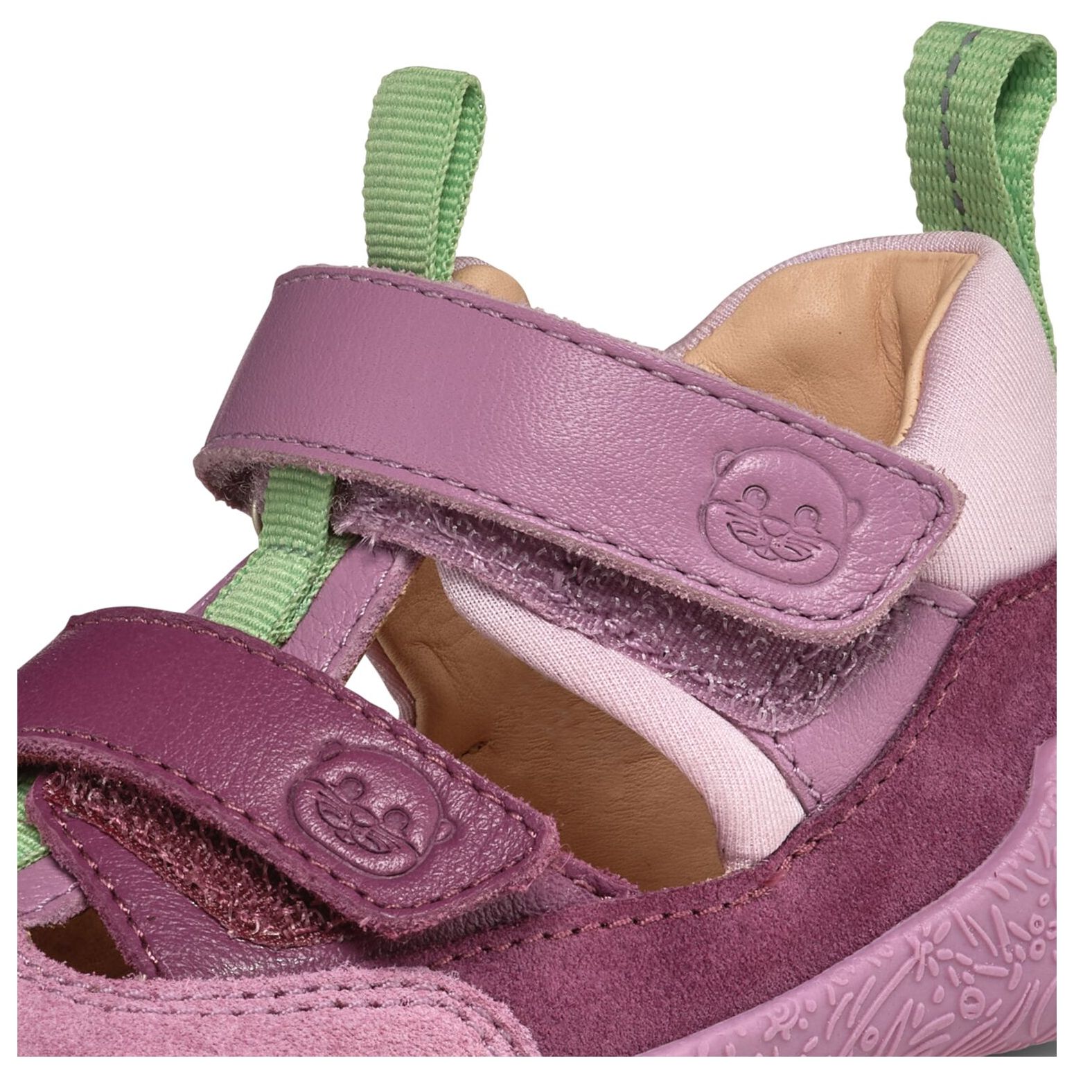 Affenzahn Lauflerner Sandale Leder Freely Elefant Blau