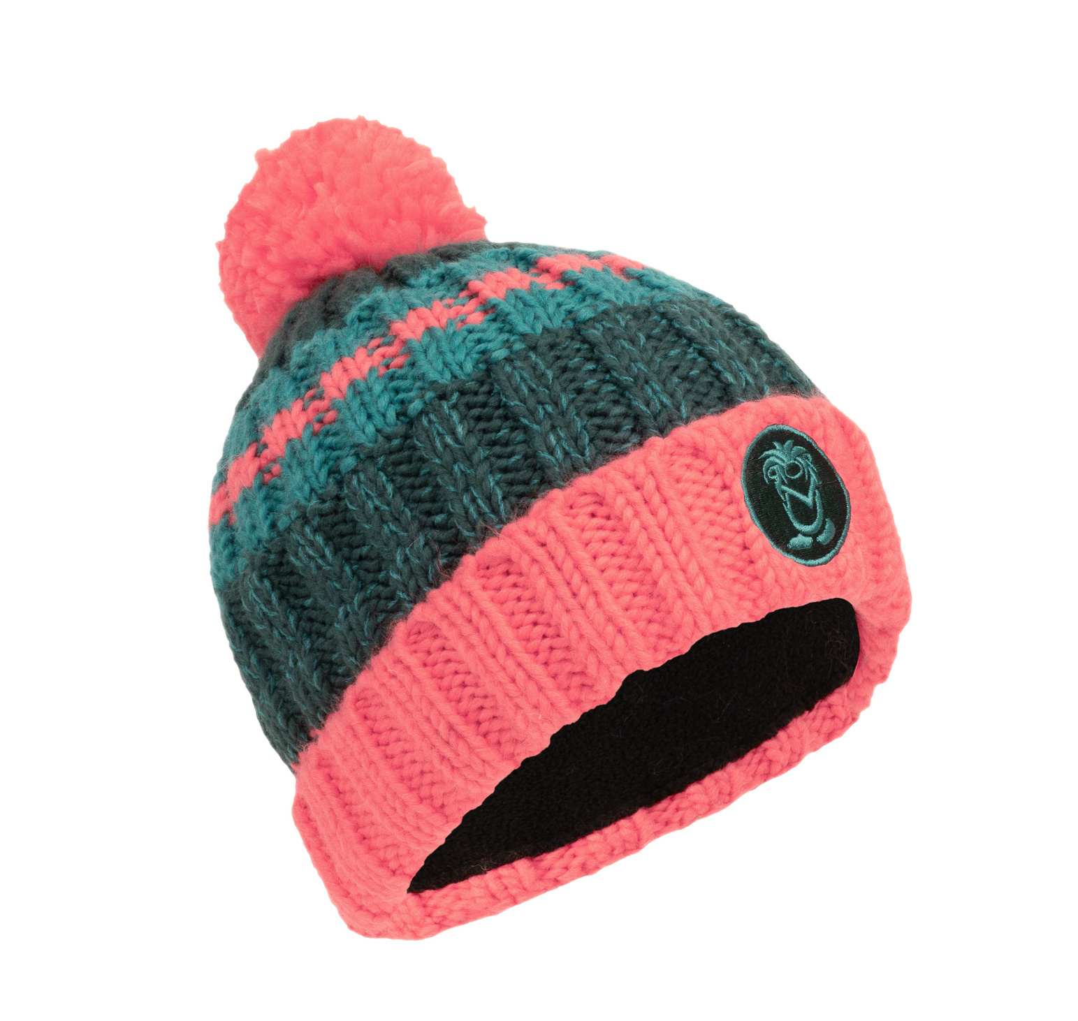 Trollkids Troll Bobble Cap Coral Pink/Midnight Petrol