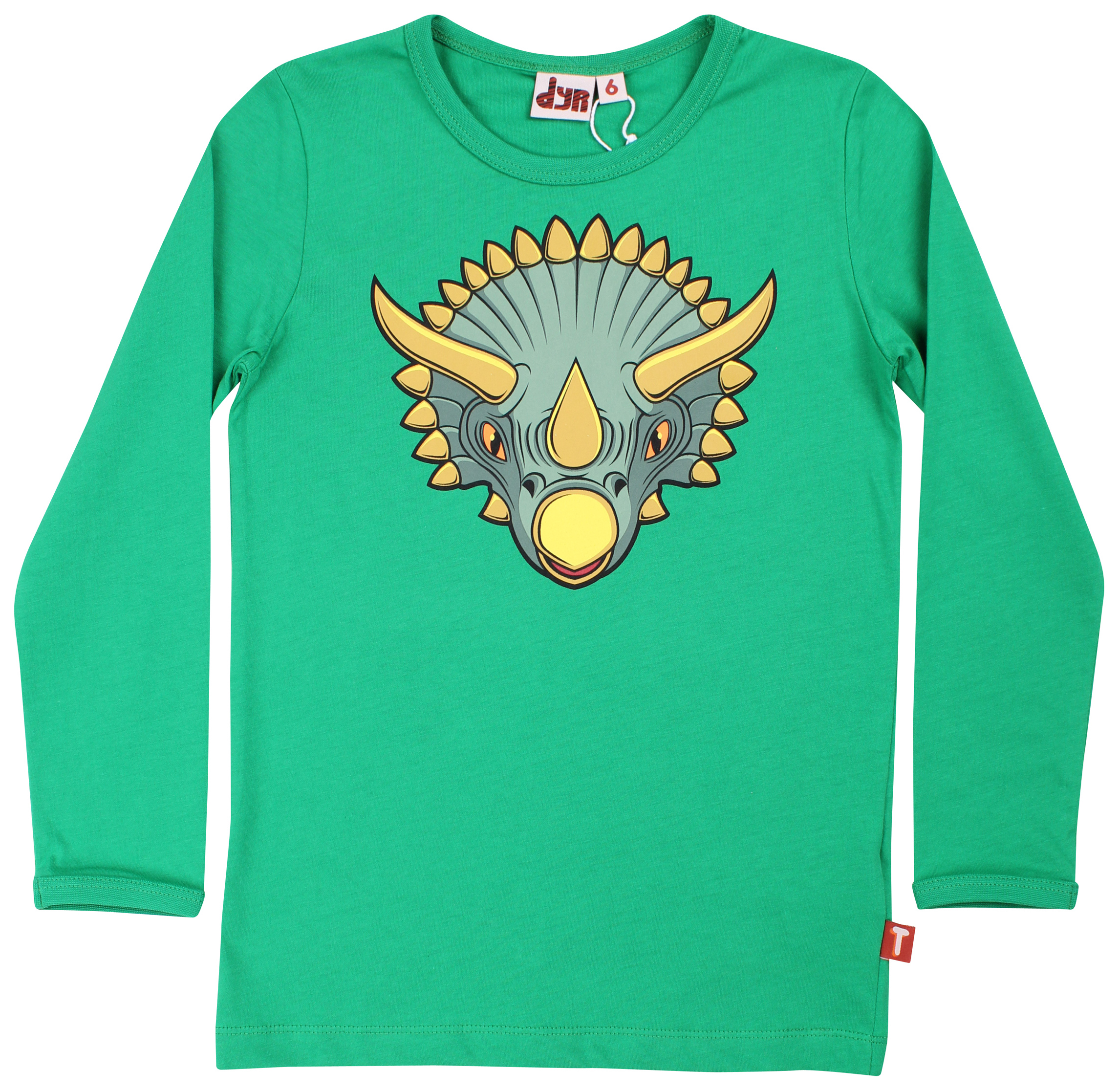 DYR Langarmshirt Dyrshedding TRICERATOPS Green