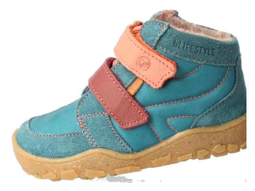 bLIFESTYLE Barfussschuh Tex Biber Kids petrol