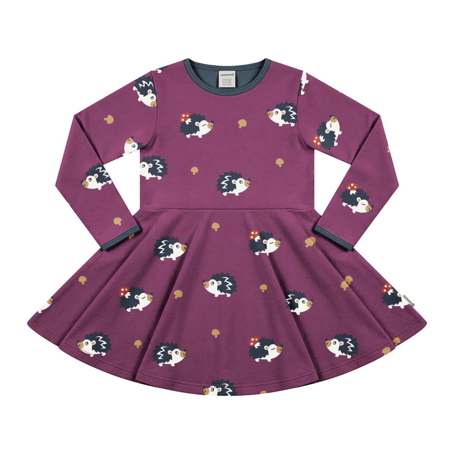 Maxomorra Kleid Circle HEDGEHOG