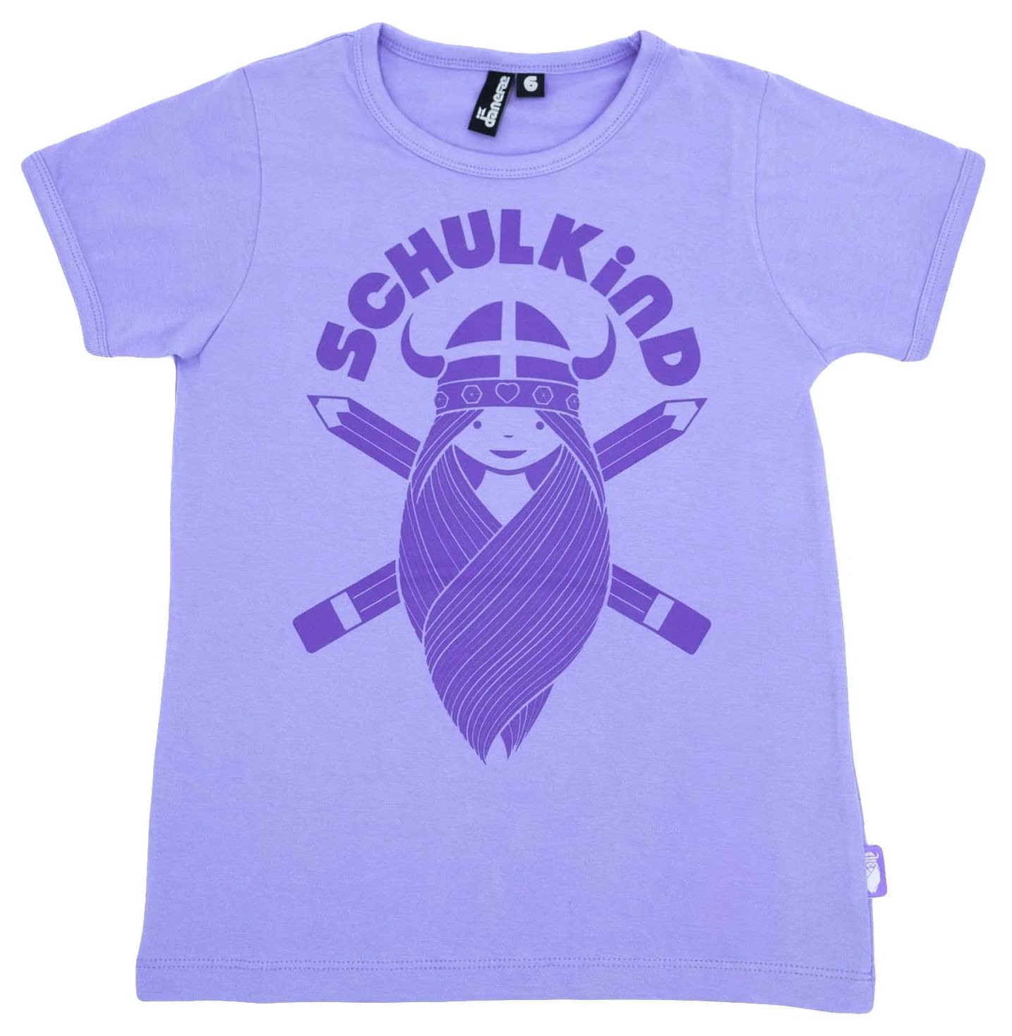 Danefae Girl Schulkindshirt kurz Lila