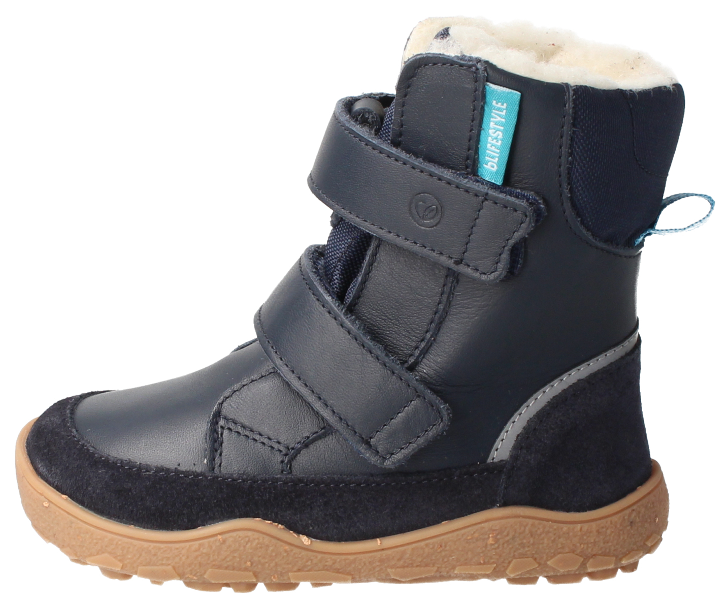 bLIFESTYLE Barfuß Winterboots Polarfuchs TEX marine