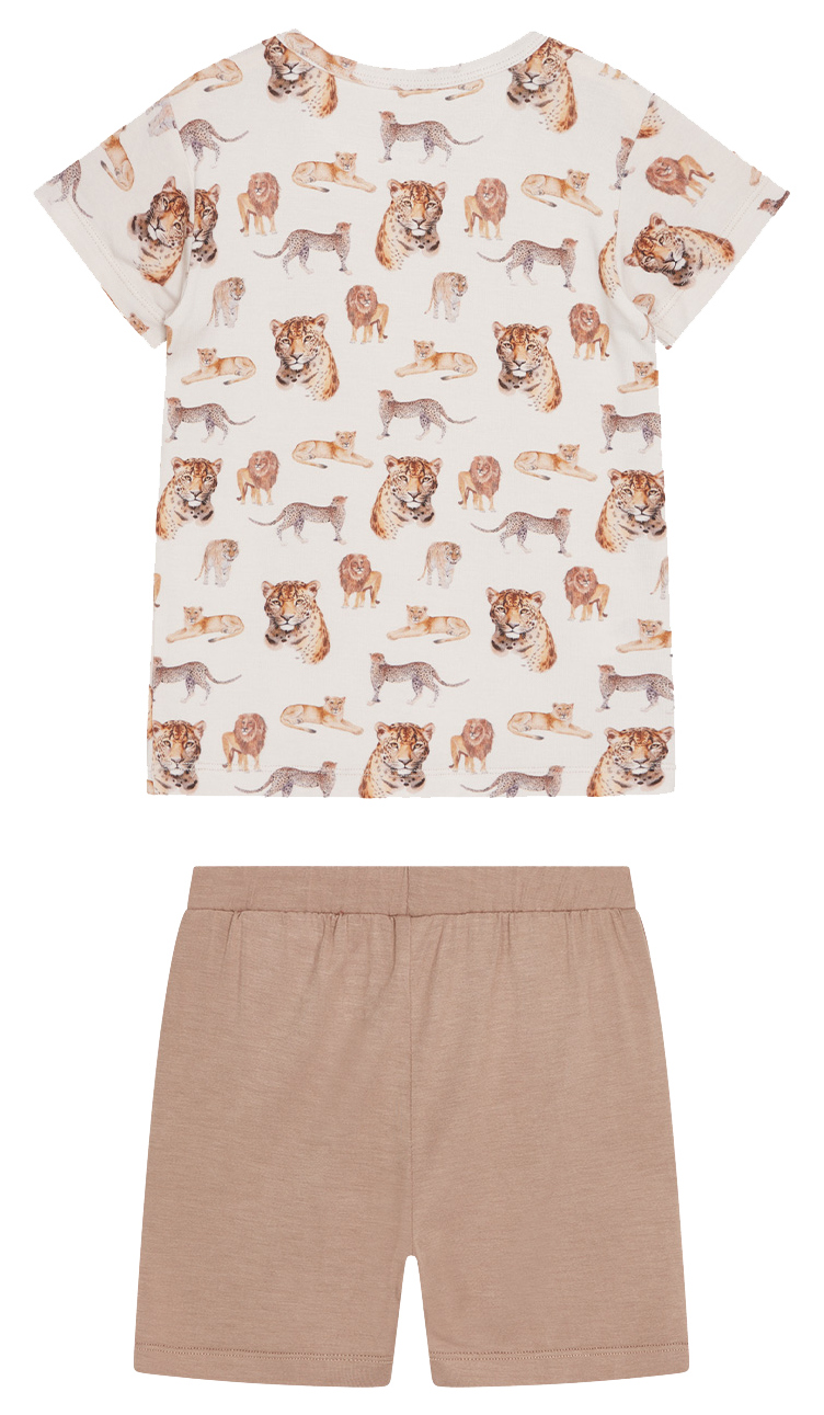 Hust & Claire Fun Bambus Schlafanzug White Sand