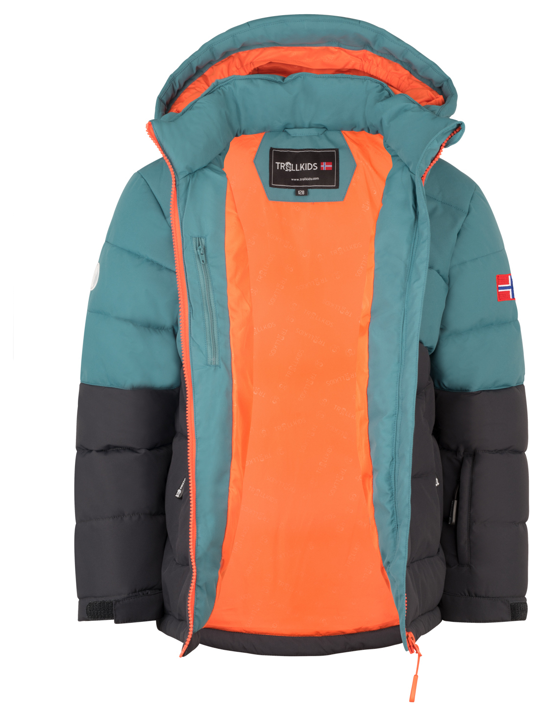 Trollkids Gryllefjord Winter Jacke Stormy Blue/Black