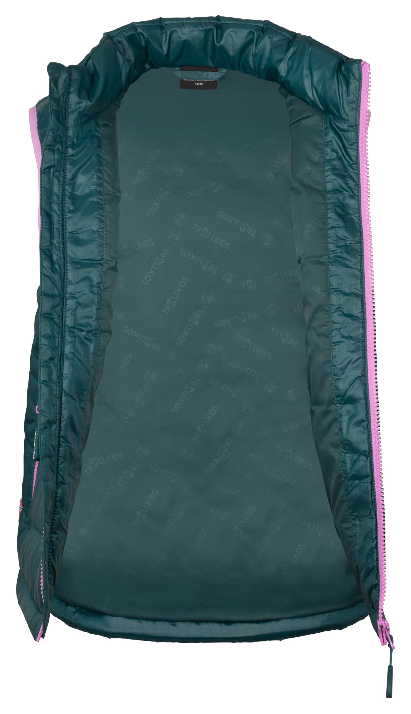 Trollkids Trondheim Steppweste Midnight Petrol/Light Violet