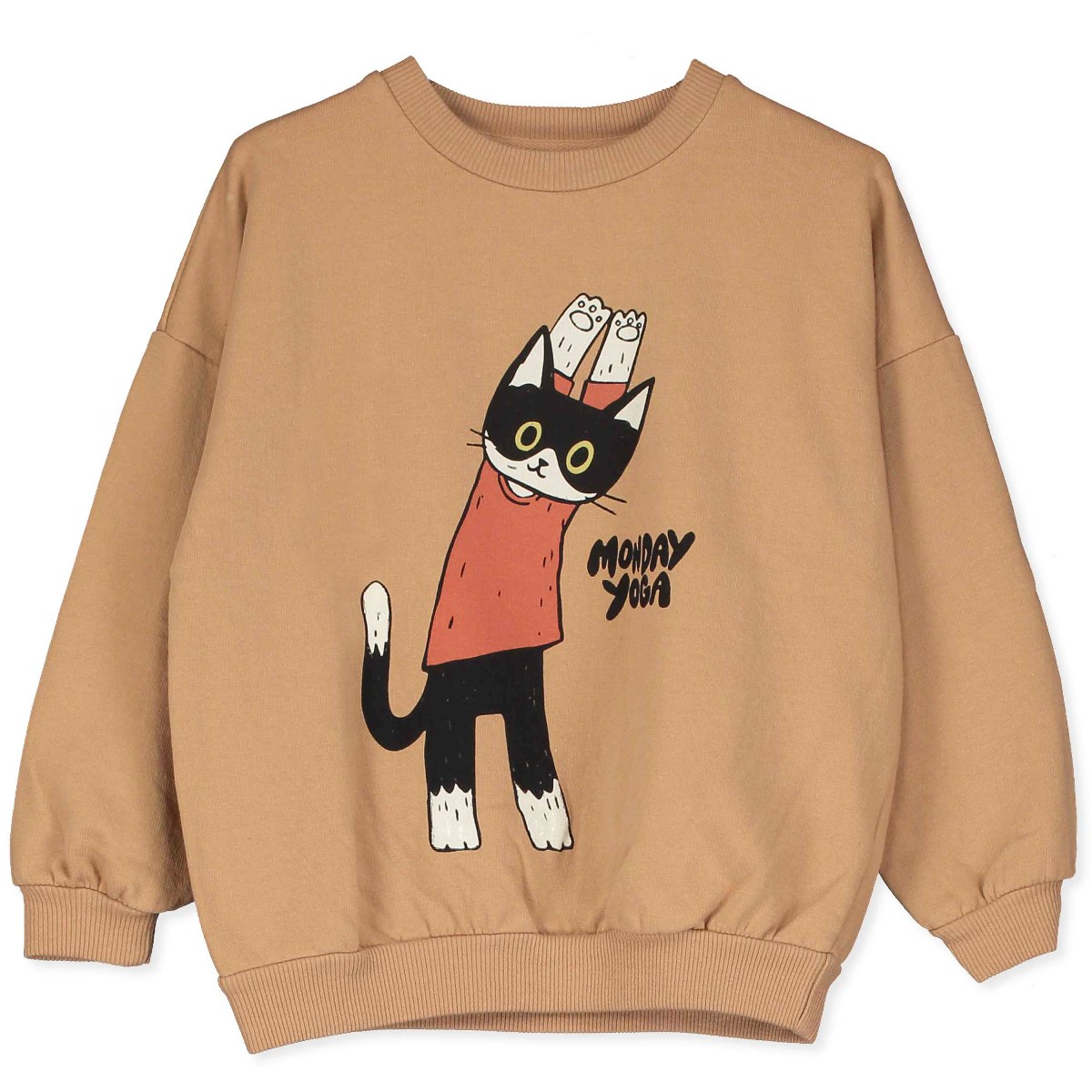 Lötiekids Sweatshirt YOGUI CAT toasted