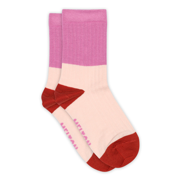 Melton Socken Block Colour red