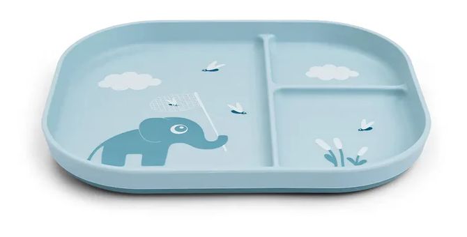 Done by Deer Compartment plate Elphee Blue